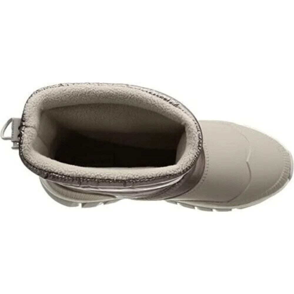New HUNTER Insulated‎ Metallic Short Snow Boots Winter Boot Silver Grey Size 5